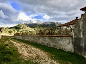 Serra de Montsant, behind Cellers Sant Rafel